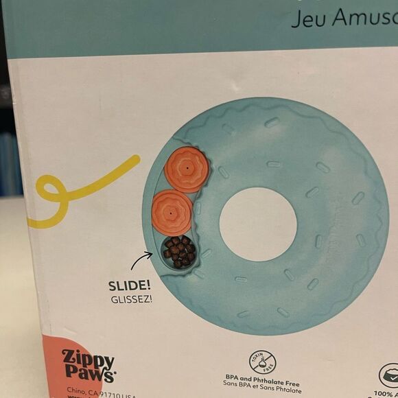 ZippyPaws SmartyPaws Puzzler Donut Slider dog feeder / game - Picture 5 of 5